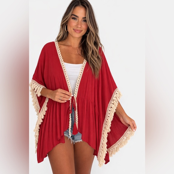 Hayden Other - Hayden LA Boho Kimono Top M/L NWT Vintage Y2K Boho